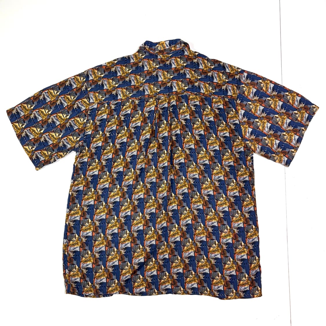 CM SPORTS 네이비 패턴 하와이안 셔츠 L 상품이미지2