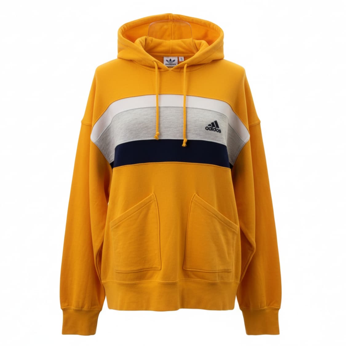 아디다스 ADIDAS 빈티지 삼선 배색 포켓 후드티 1890 상품이미지1