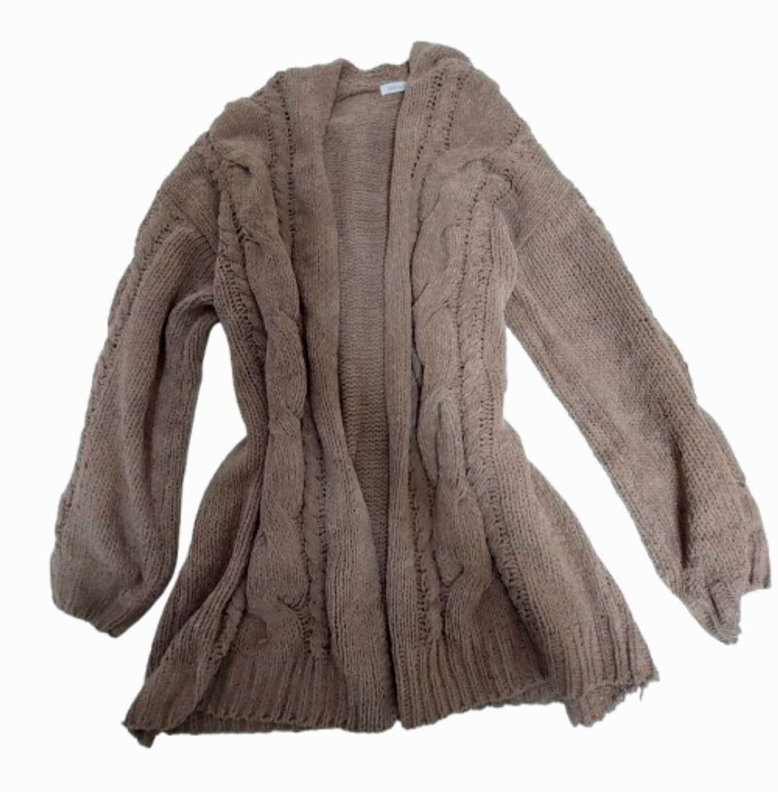 모리걸 페어리 보헤미안 히피 레이어드 브라운 모카무스 가디건 상품이미지1