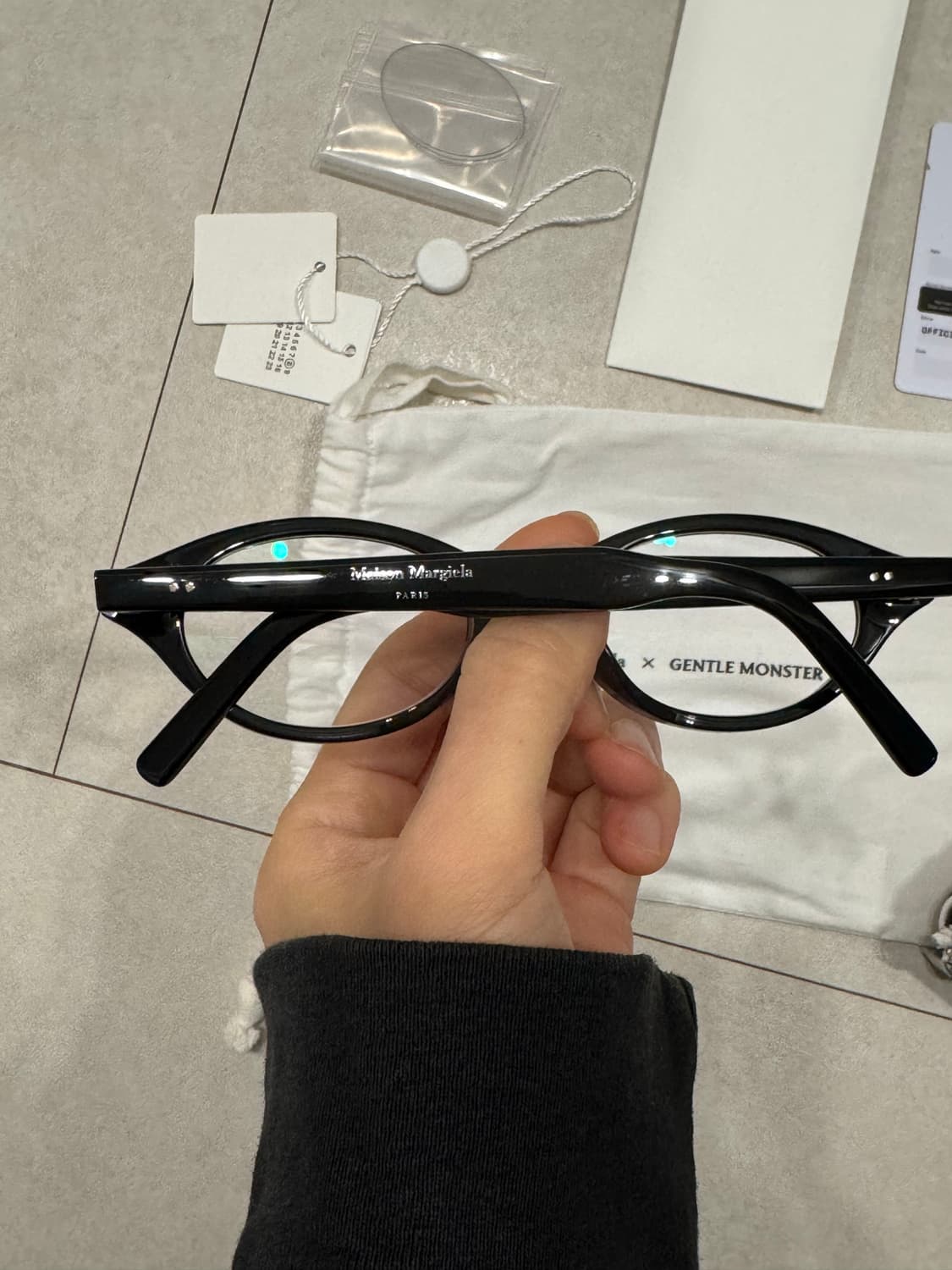 메종마르지엘라 x 젠틀몬스터 안경 MM111 블랙 상품이미지3