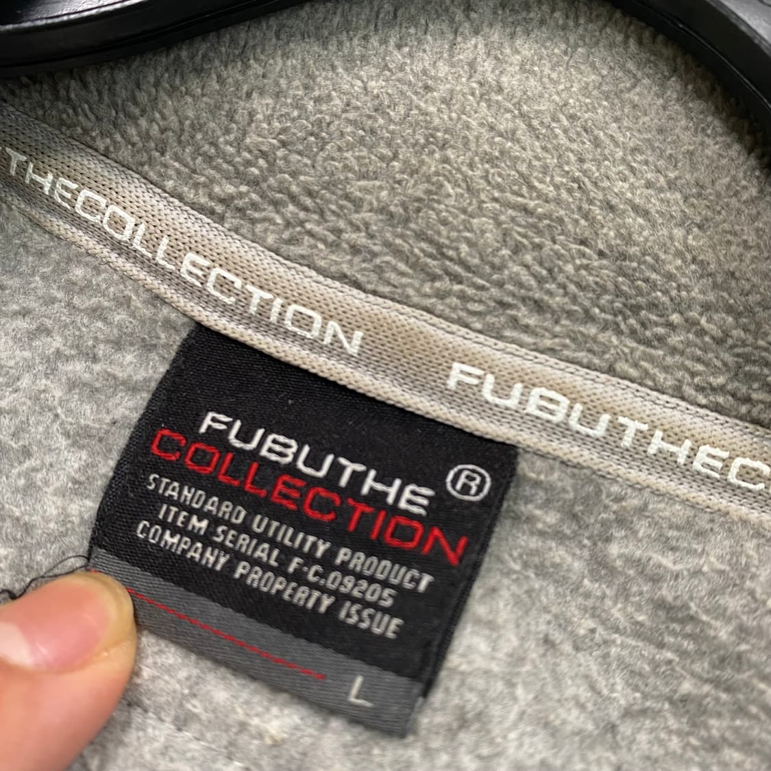 FUBU 푸부 그레이 반집업 후리스  상품이미지3