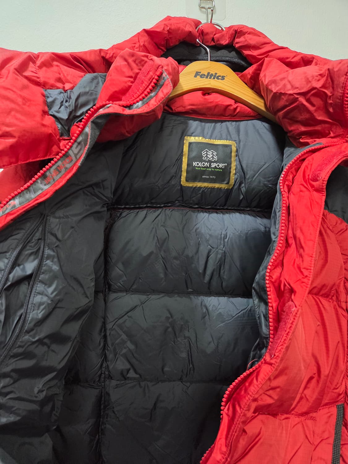 코오롱스포츠 구스다운 윈드스토퍼 95 빵빵한 패딩 대장급 상품이미지5