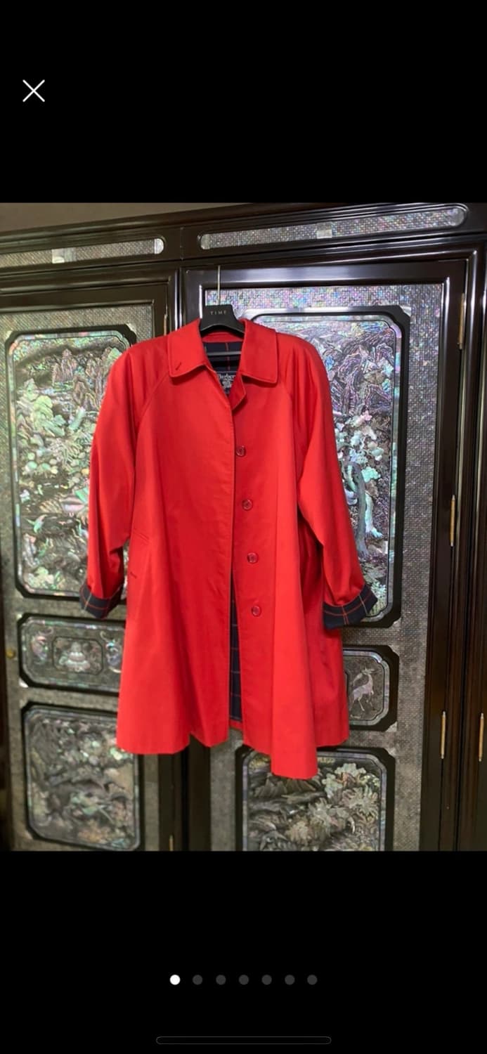 버버리 체크안감 싱글 코트 상품이미지1