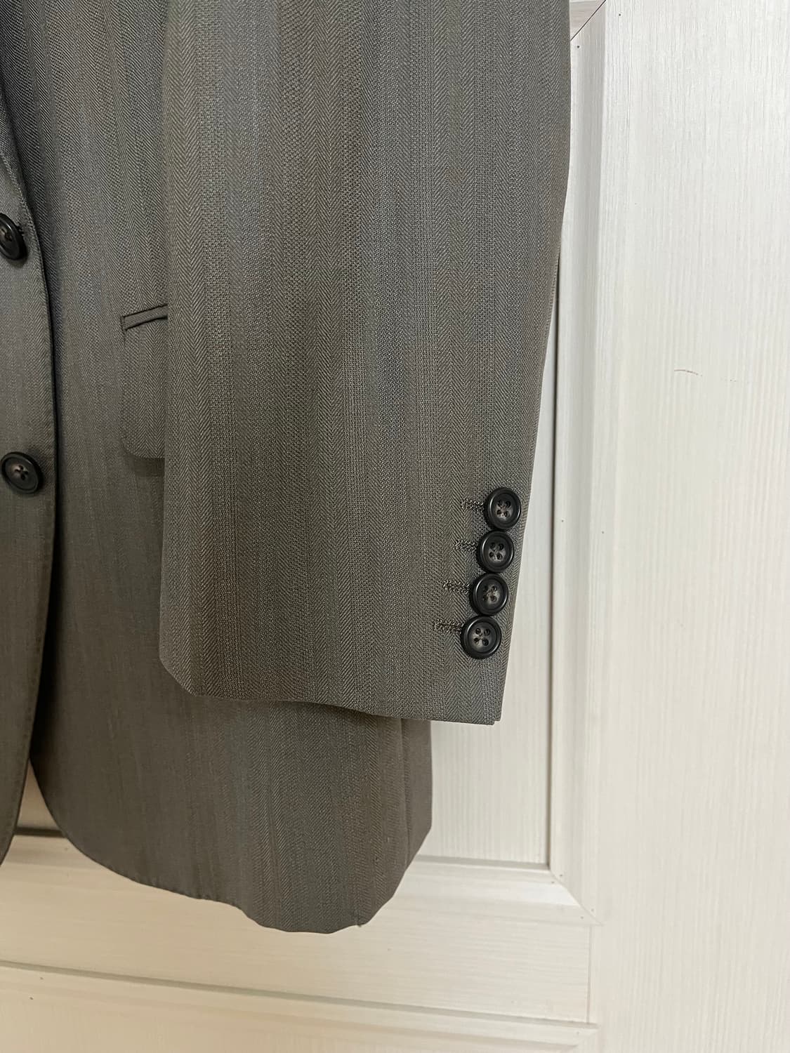 버버리 그레이 오버핏 울 블레이저 자켓 상품이미지3