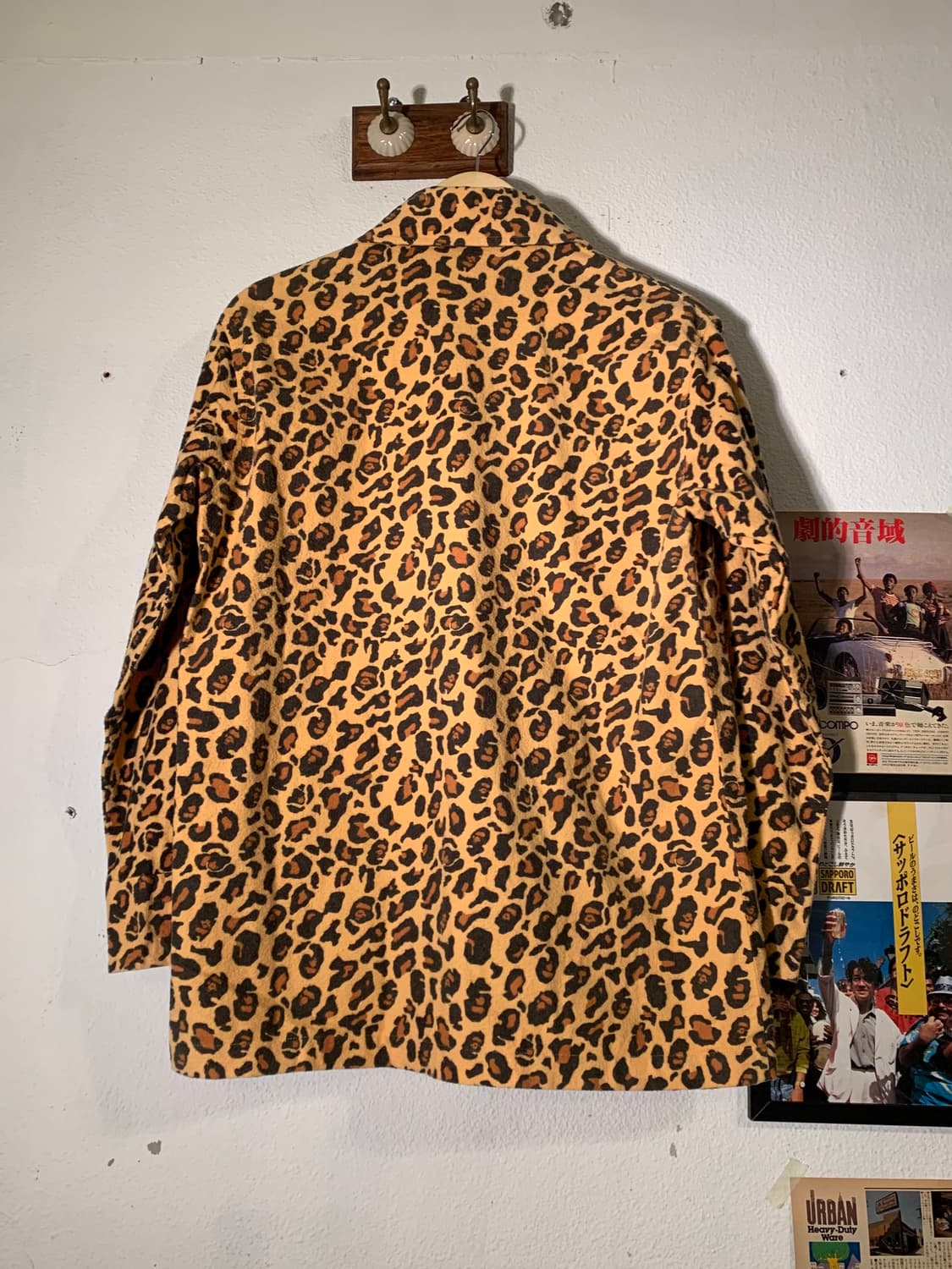 베이프 레오파드 울 셔츠 상품이미지2