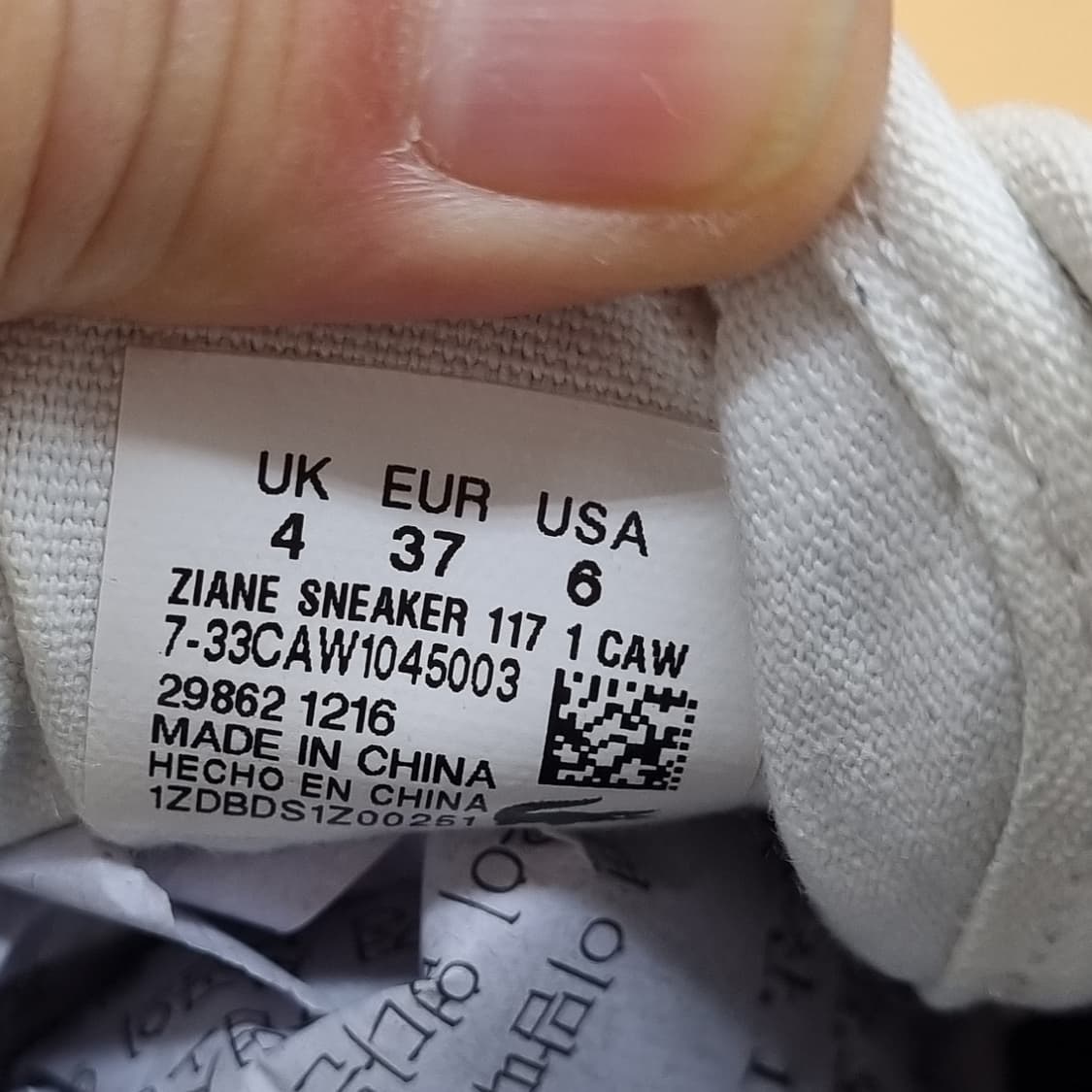 라코스테 네이비 스니커즈37 225~230 상품이미지6