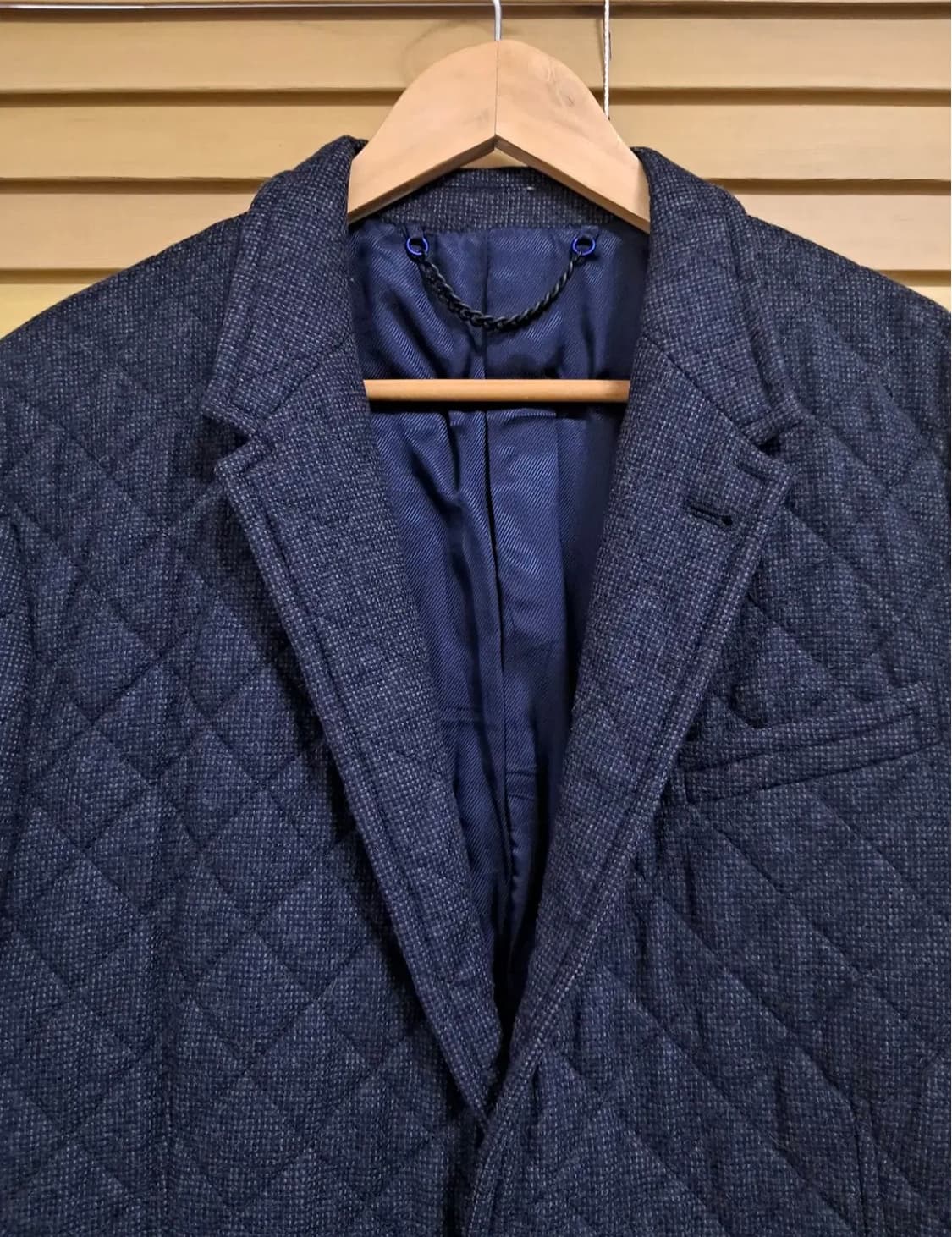 폴스미스 남성 네이비 누빔자켓 울자켓 상품이미지1