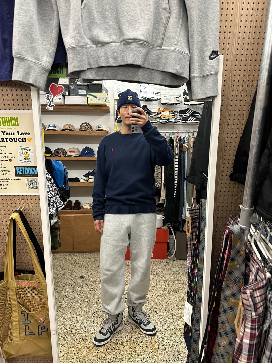 90’s 폴로 네이비 코튼 니트 상품이미지7