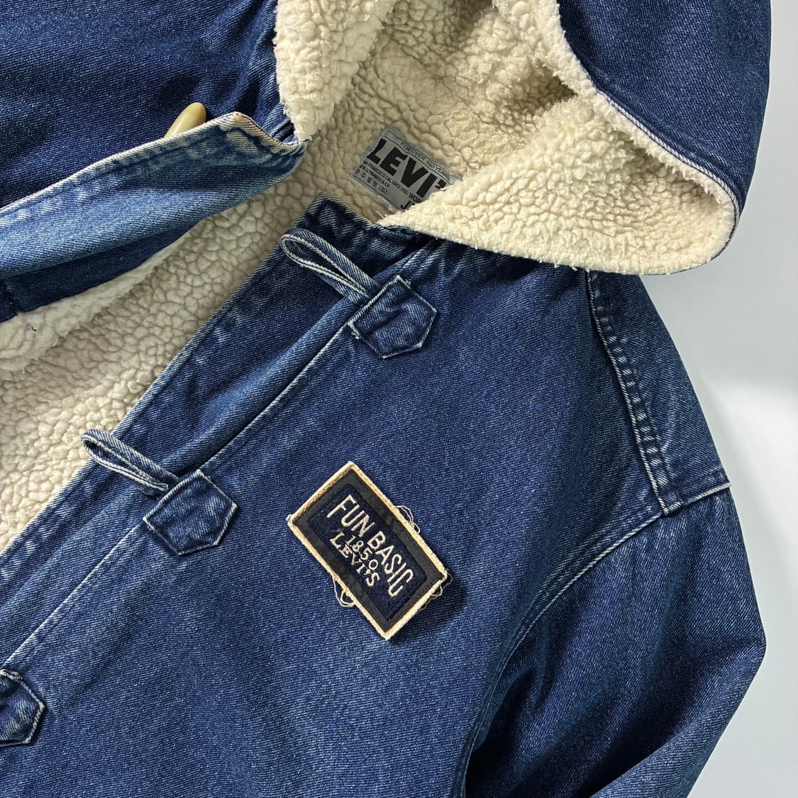 Levi's  리바이스 80,s 데님 더플 코트   상품이미지4