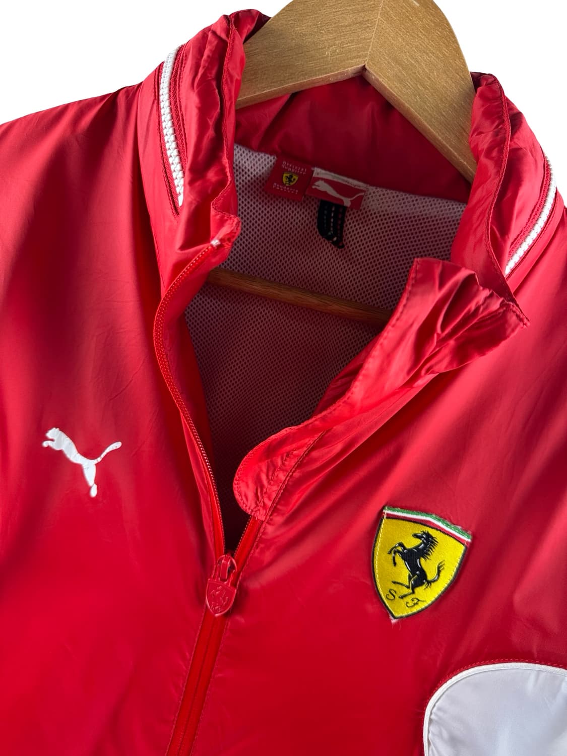 페라리X퓨마 레이싱 레드 바람막이2626 상품이미지4