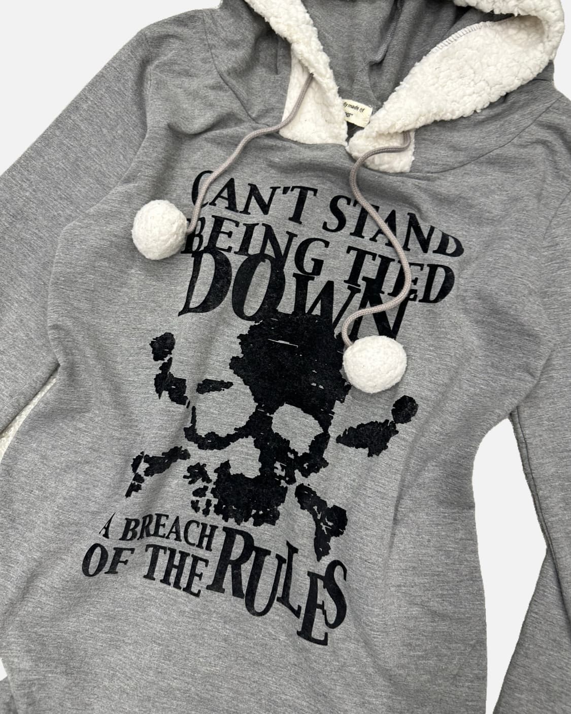 grey skull pocket hood dress 상품이미지3