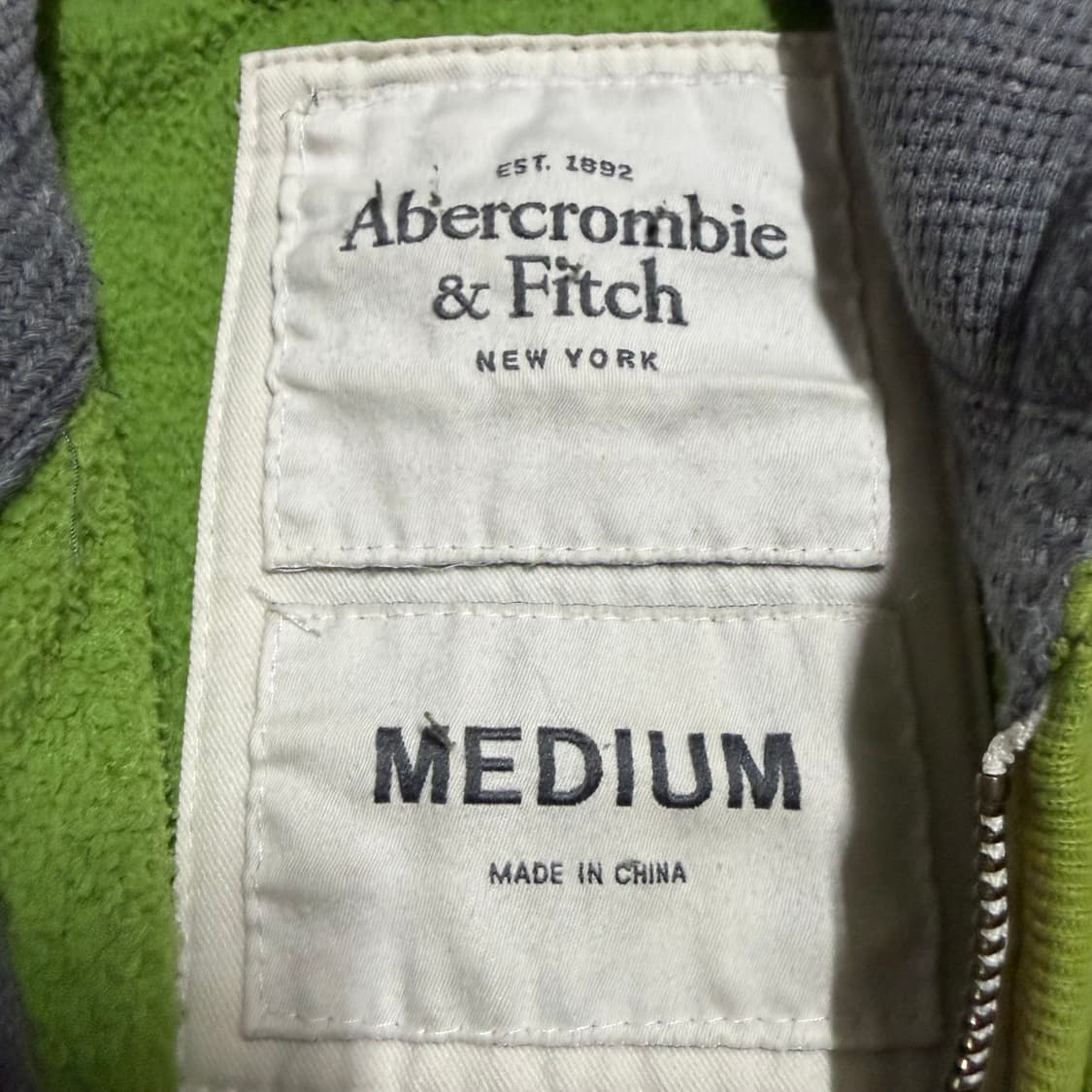 아베크롬비 그린 후드집업 m 상품이미지3