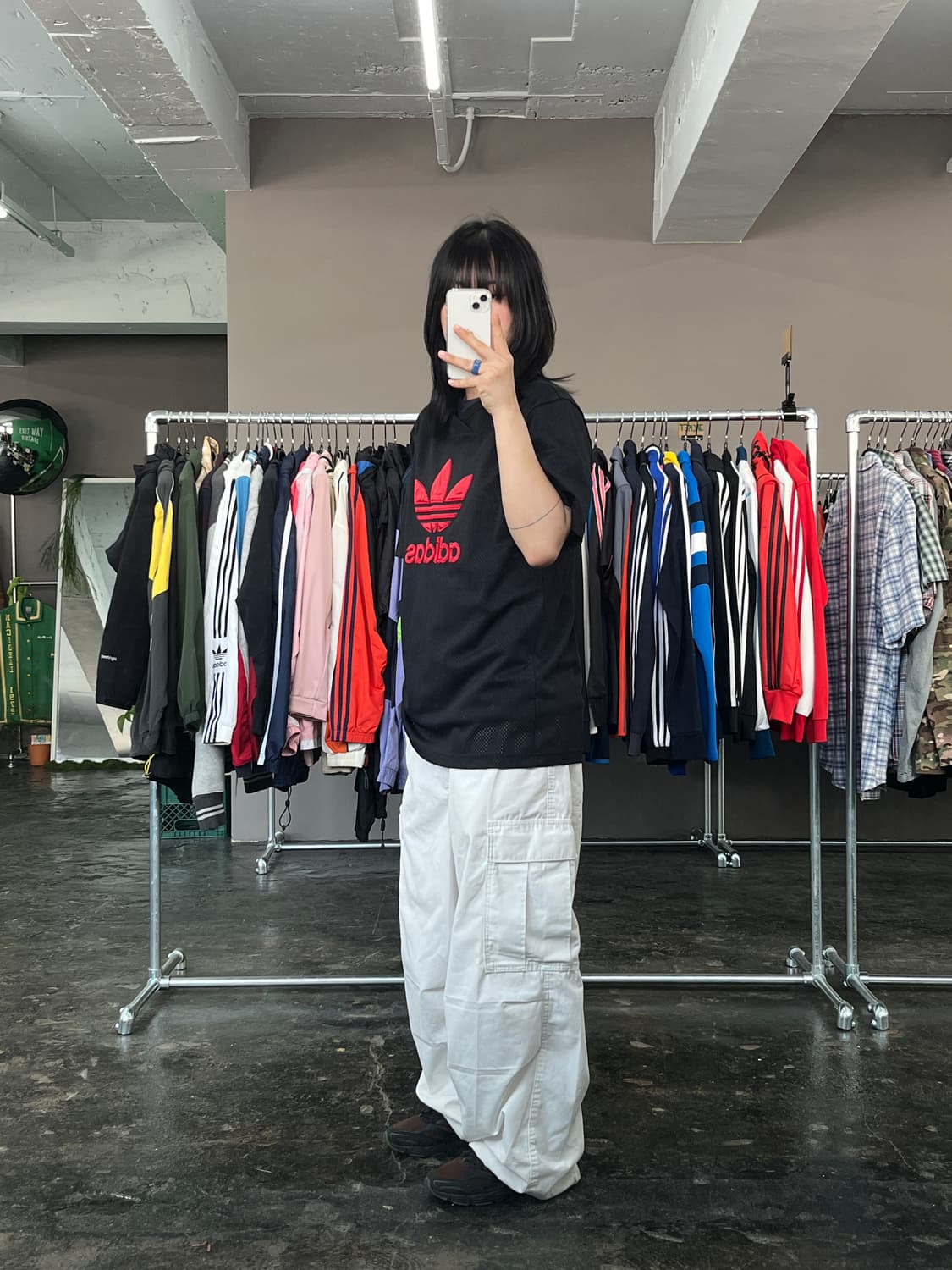 아디다스 자수 로고 메쉬 반팔 티셔츠  상품이미지5