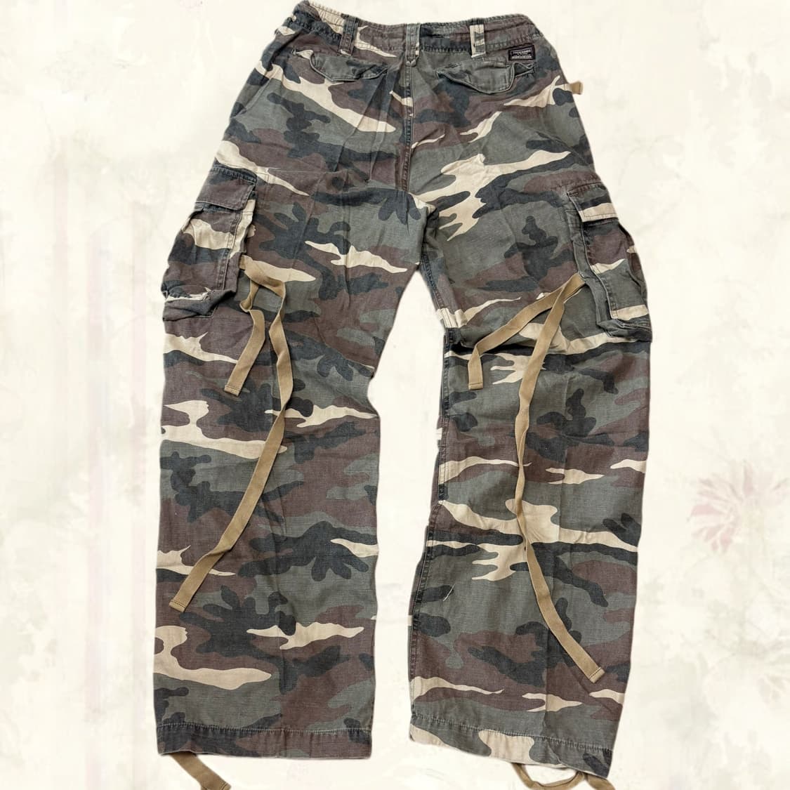 Abercrombie 아베크롬비 레이어드 핀턱 밀리터리 카모 카고팬츠 상품이미지2