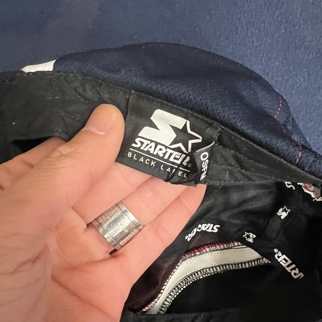 스타터 헤리티지 네이비 캠프캡 모자 상품이미지4