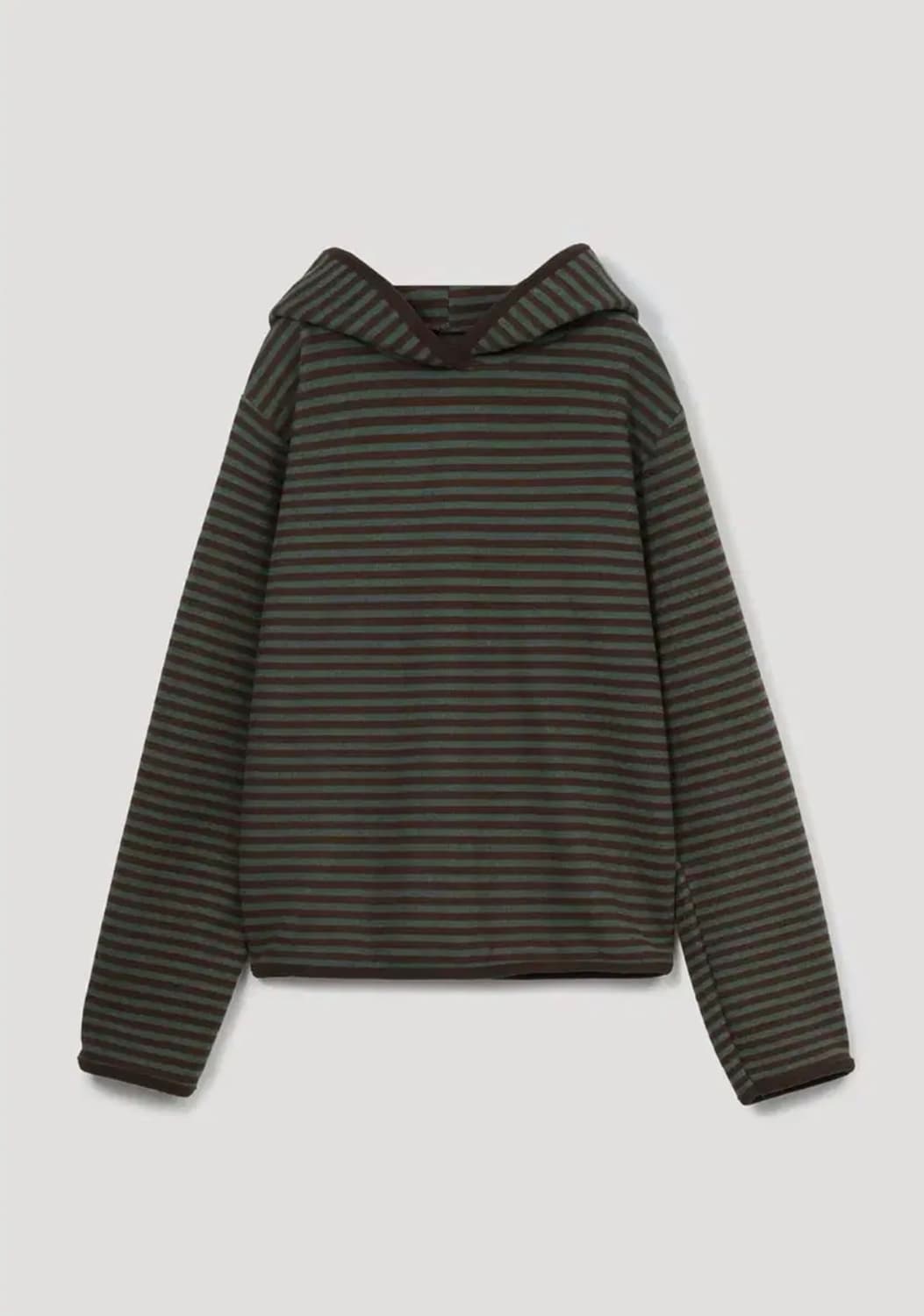 페스토 윈터 스트라이프 후디드 탑 다크 소일 상품이미지1