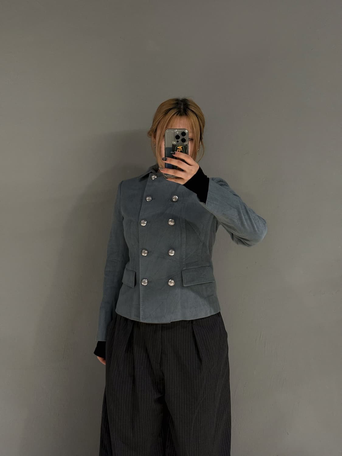 Lanvin double button suede jacket 상품이미지1