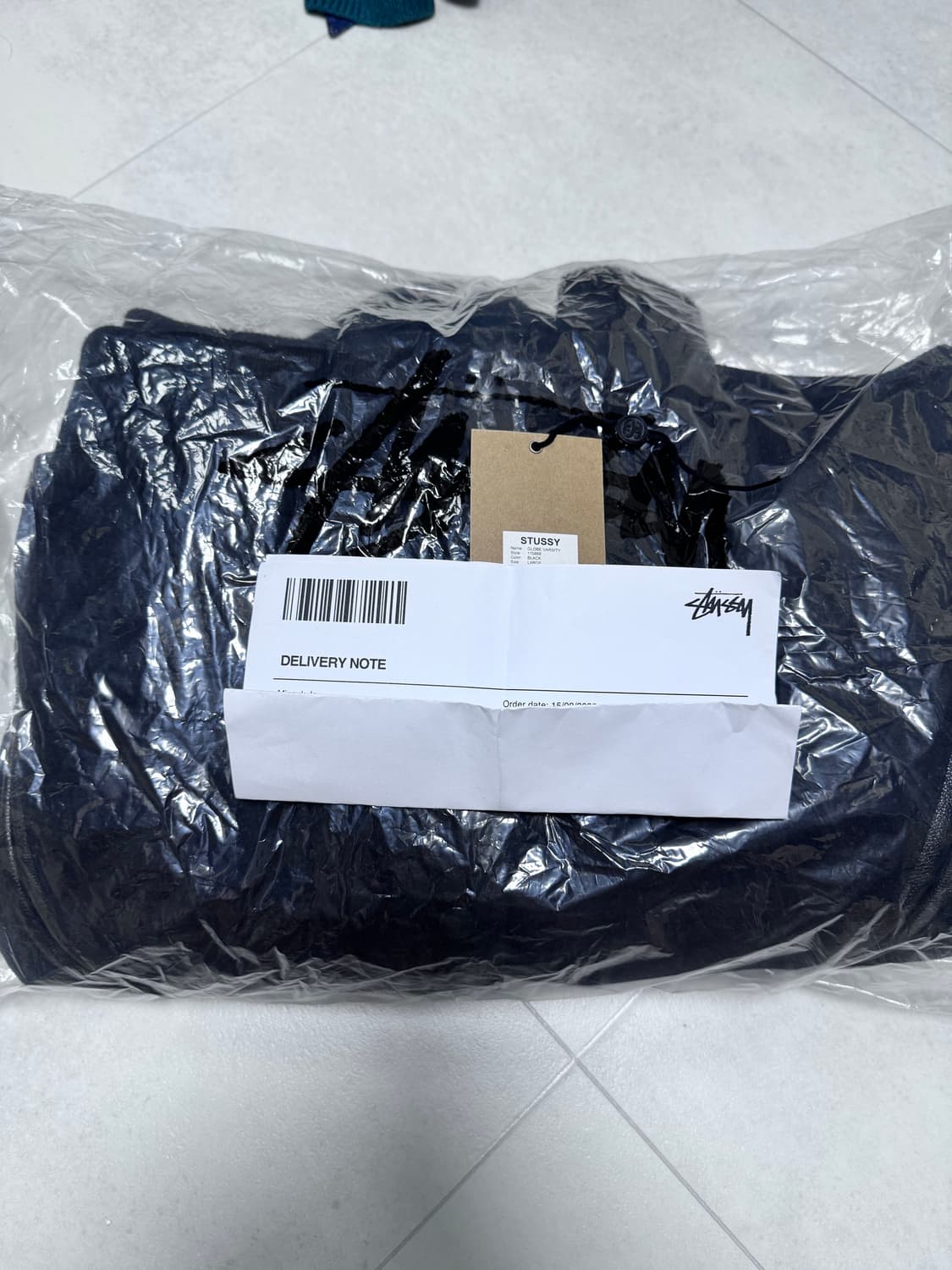 (중고/L) 25 fw 스투시 글로브 바시티 자켓 블랙 L 상품이미지8