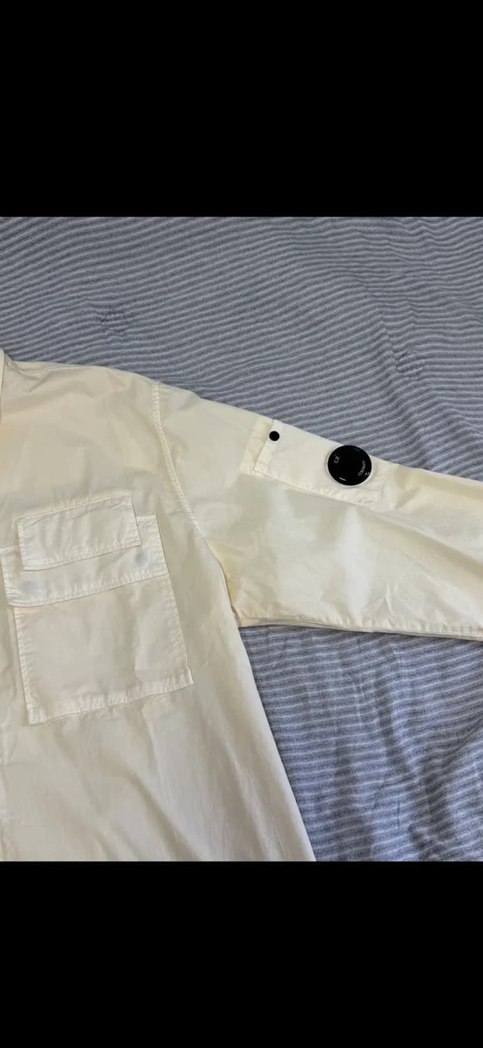 CP컴퍼니 코튼 크림 오버셔츠 새상품(XL) 상품이미지3