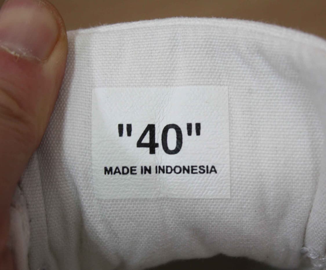 S-2207/오프화이트 정품 남여공용 애로우 캔버스 스니커즈 40 상품이미지7