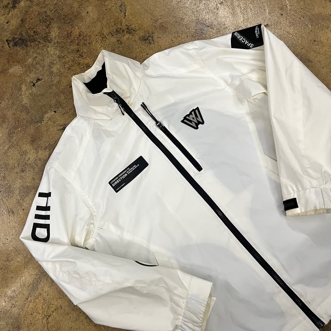 [정품/L] 라이프워크 화이트 바람막이 자켓 b15 상품이미지1