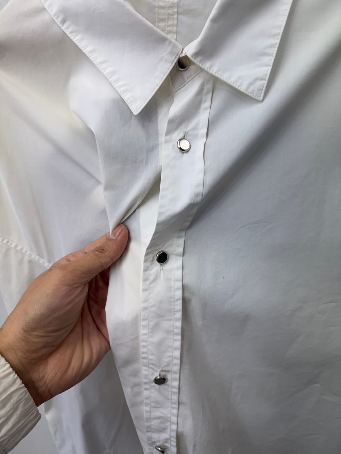 정품) 시스템옴므 한섬 오버핏 셔츠남방 95 상품이미지3