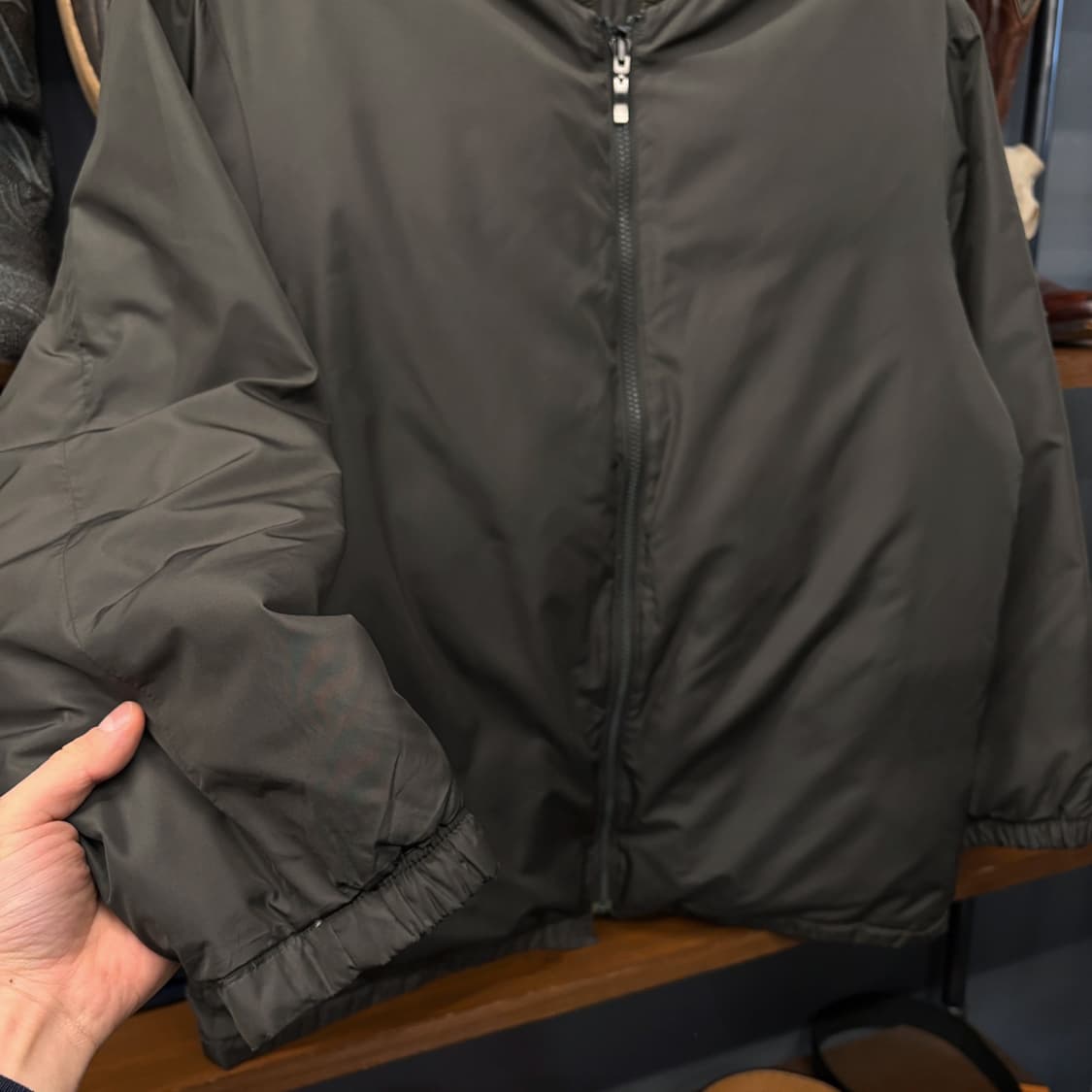 90s YSL 입생로랑 한국생산 빈티지핏 웰메이드 패딩 봄버자켓 N339 상품이미지4