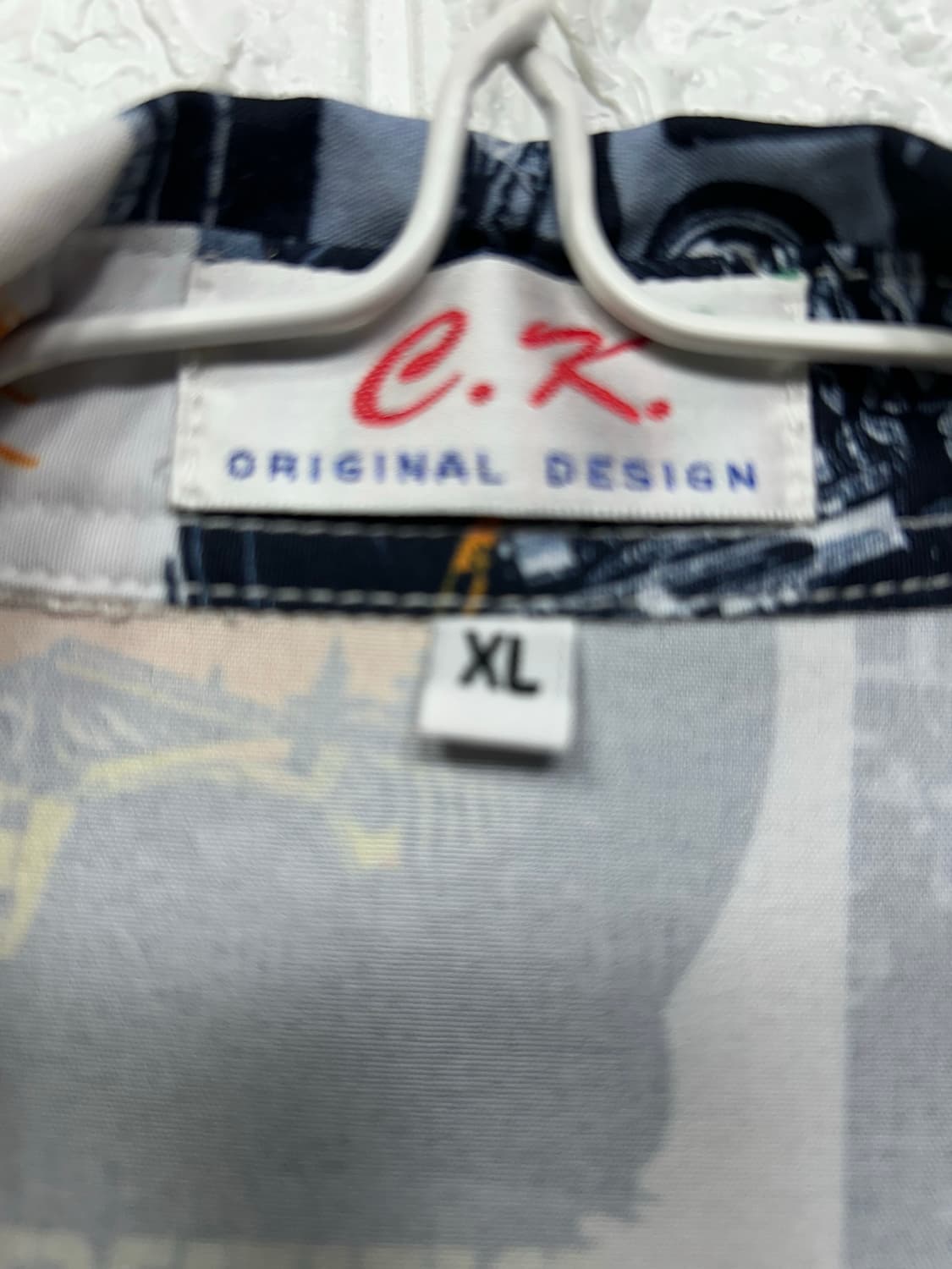 C.K. 오리지널 디자인 짚 패턴 셔츠 XL 상품이미지2