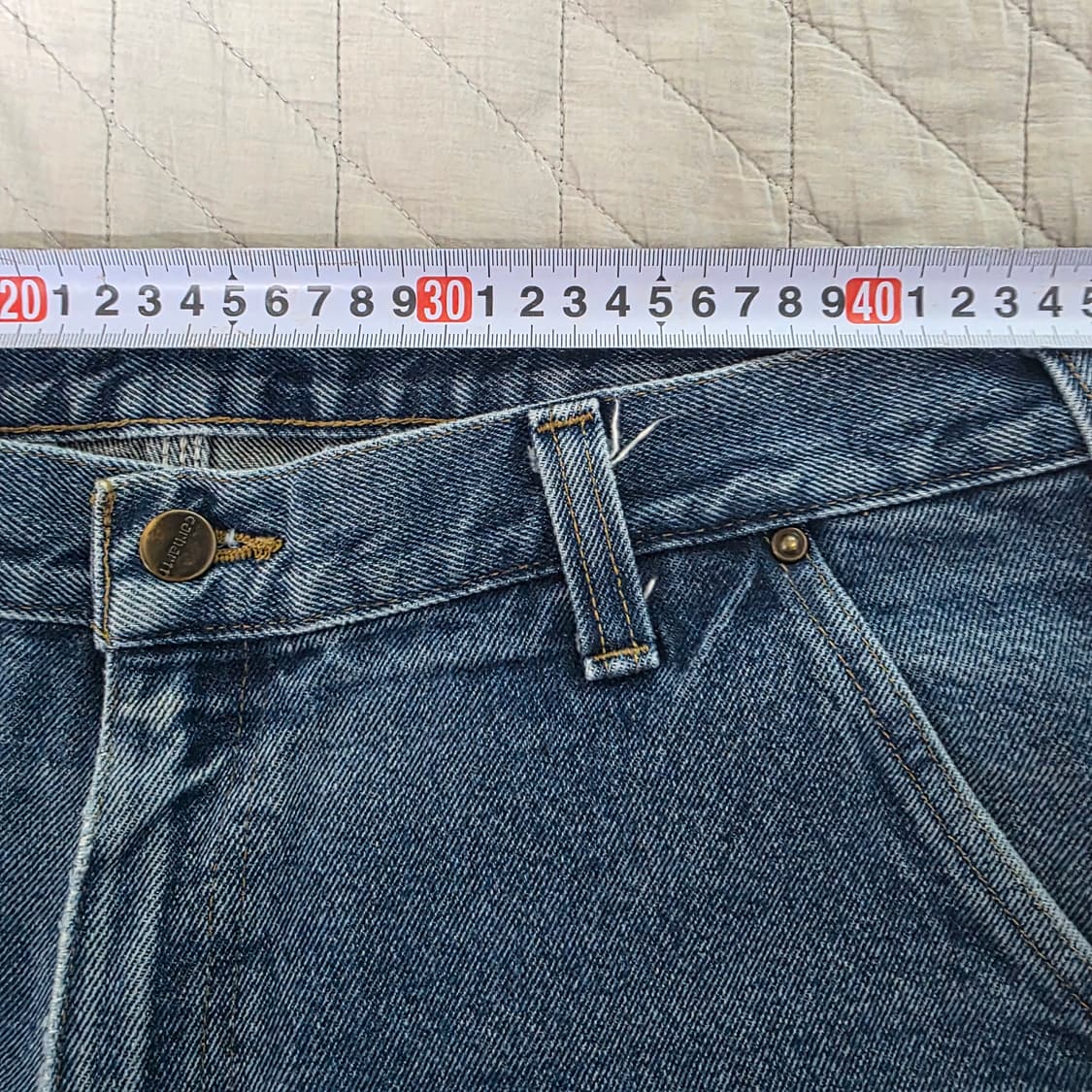 [36X30] 빈티지 칼하트 더블니 데님 릴렉스핏 B-7 상품이미지9