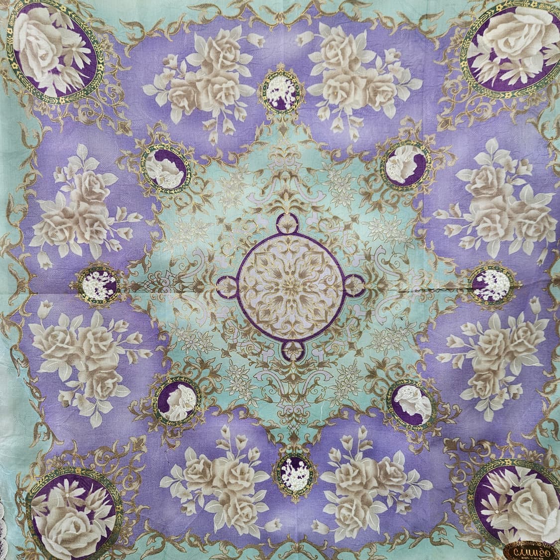 카메오(CAMEO) 레이스 프레임 플라워 스카프 상품이미지5