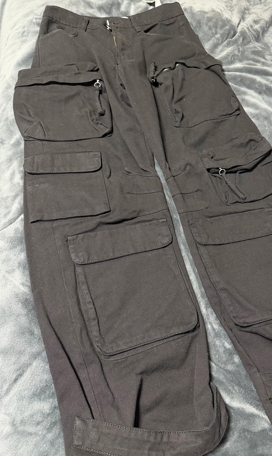 ZARA UTILITY POCKET PANTS BLACK EUR 38 상품이미지3