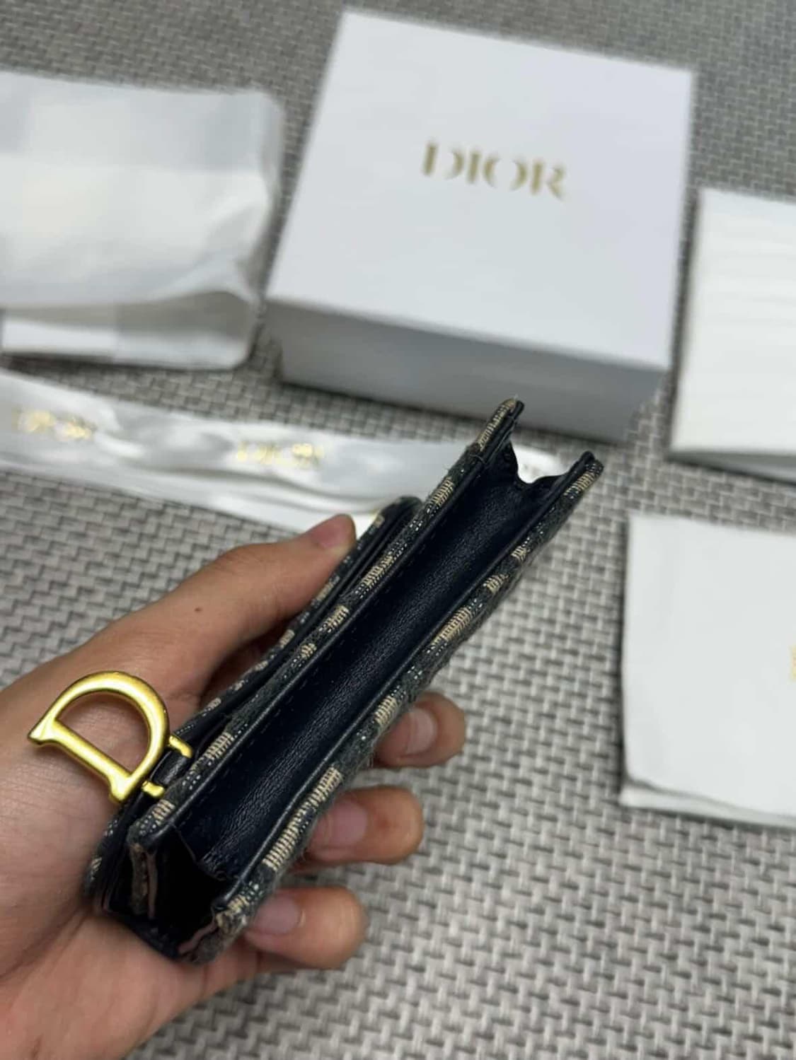 디올 새들 카드지갑 상품이미지2