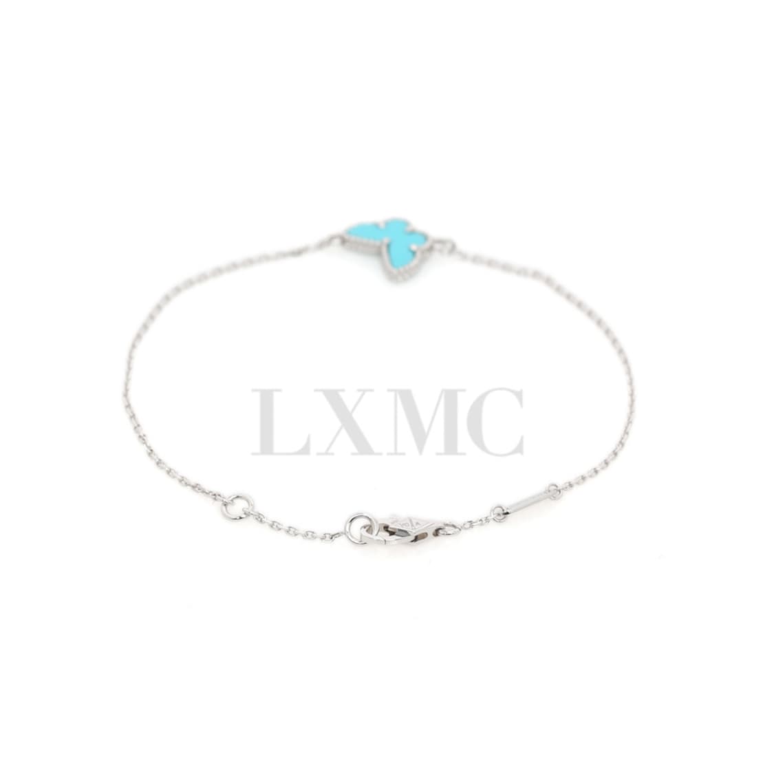 반클리프아펠 터콰이즈 버터플라이 팔찌 화이트골드 나비 브레이슬릿 상품이미지4