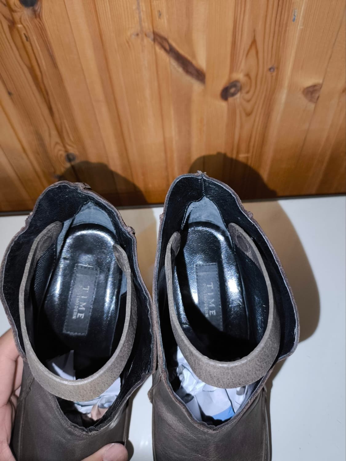240mm 타임 앵클부츠 가죽 상품이미지7
