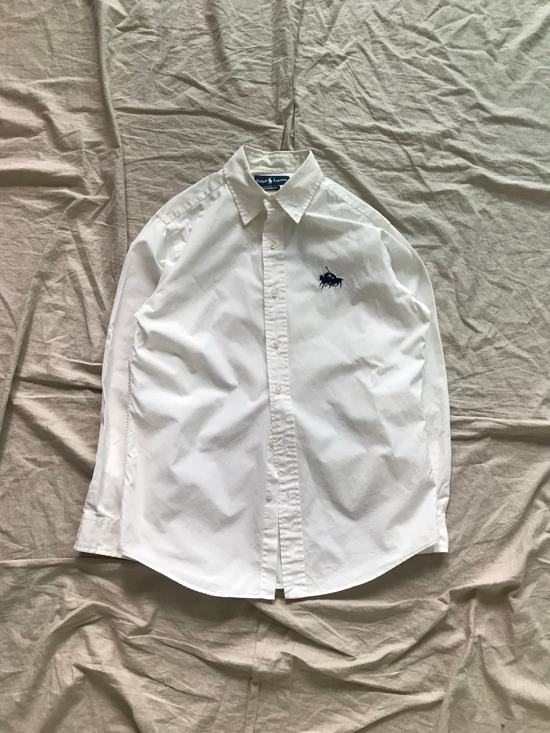 폴로 랄프로렌 더블포니로고 화이트 셔츠 상품이미지4