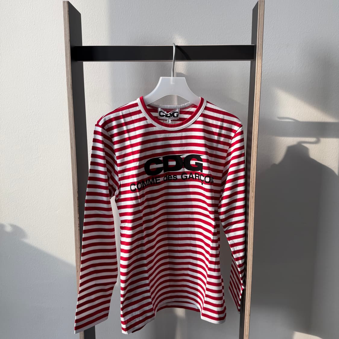 꼼데가르송 CDG 로고 스트라이프 롱슬리브 2컬러 상품이미지4