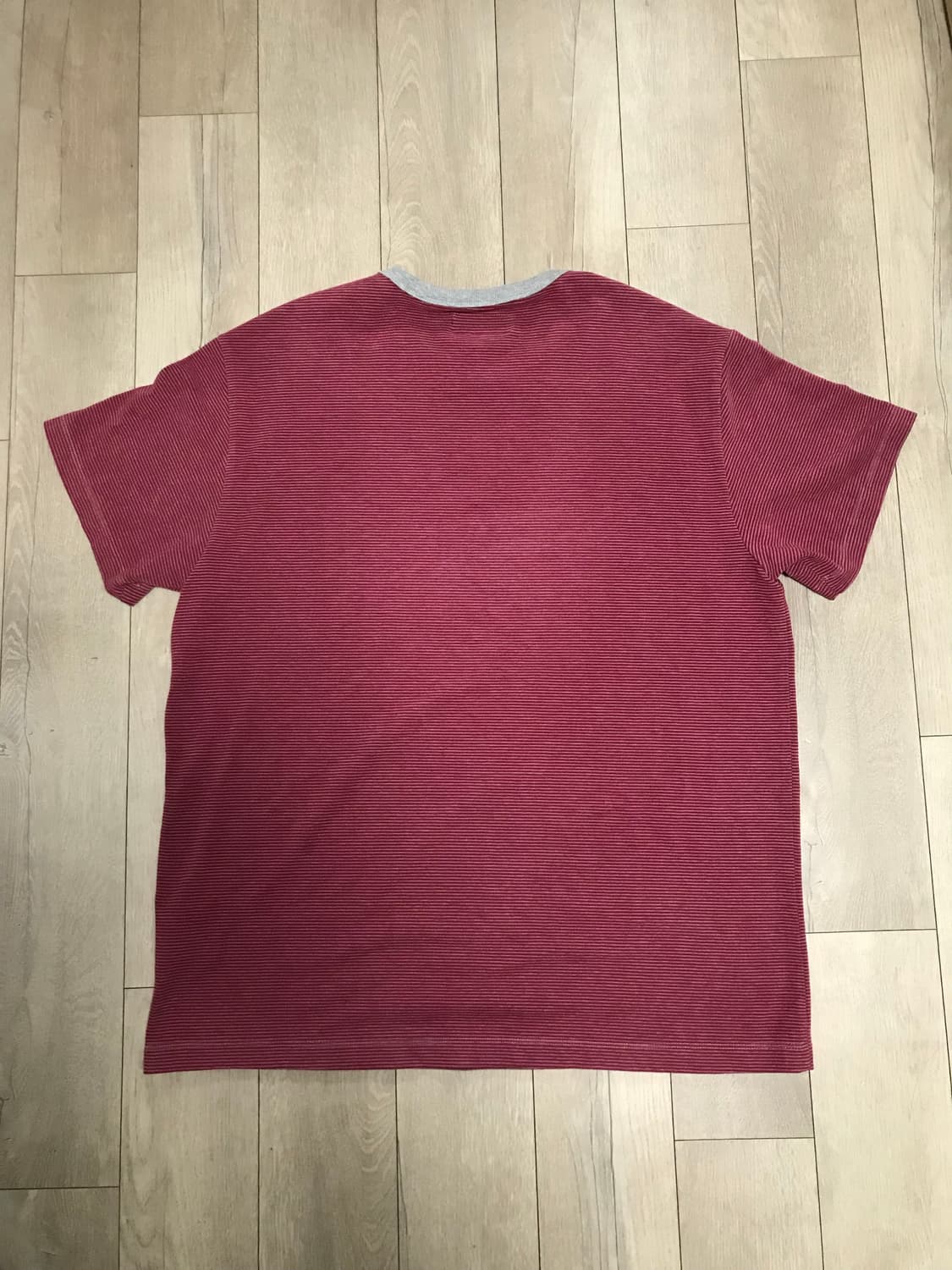 999휴머니티 스트라이프 하프티 핑크그레이 상품이미지5