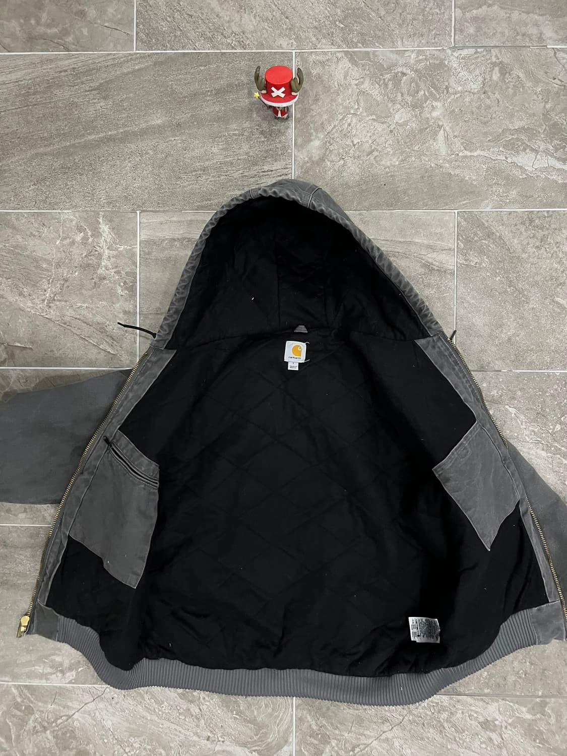 (L) 칼하트 후드 덕 액티브 자켓 J130 GVL 그래블 상품이미지3