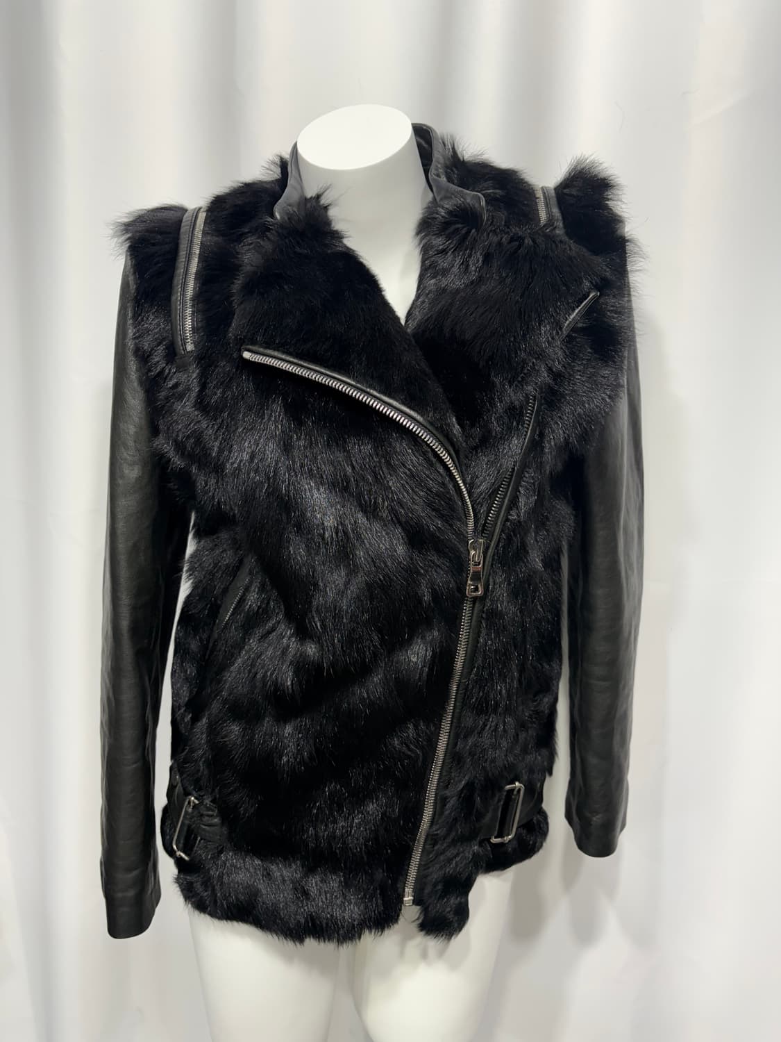 🎸블랙 퍼 레더 자켓🎸 상품이미지5