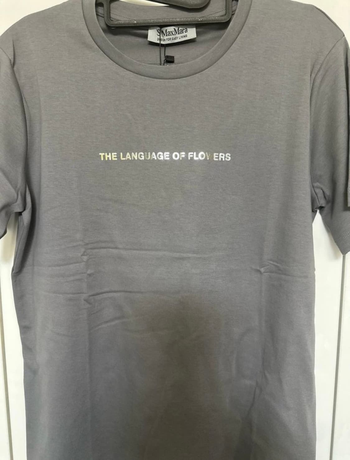 막스마라 플라워 랭귀지 티셔츠 그레이정품 상품이미지3