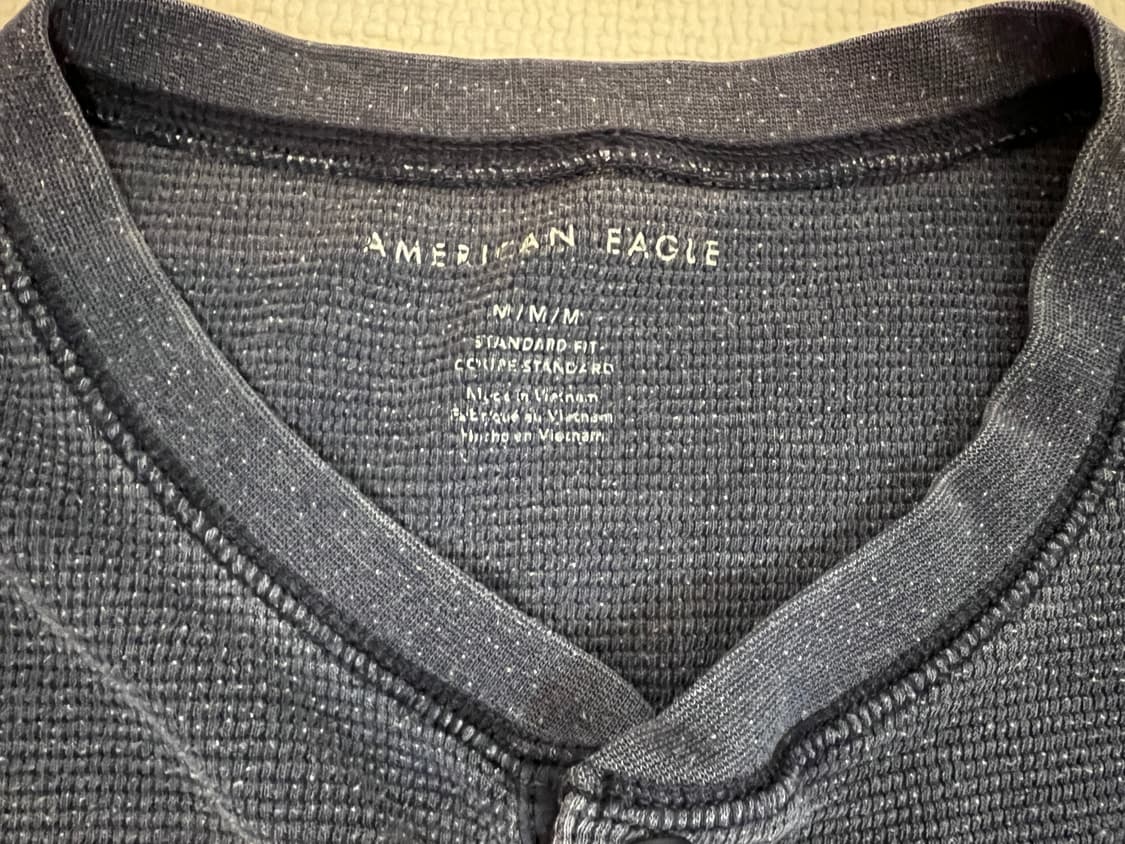 아메리칸이글 헨리넥 긴팔(블루) M 상품이미지3