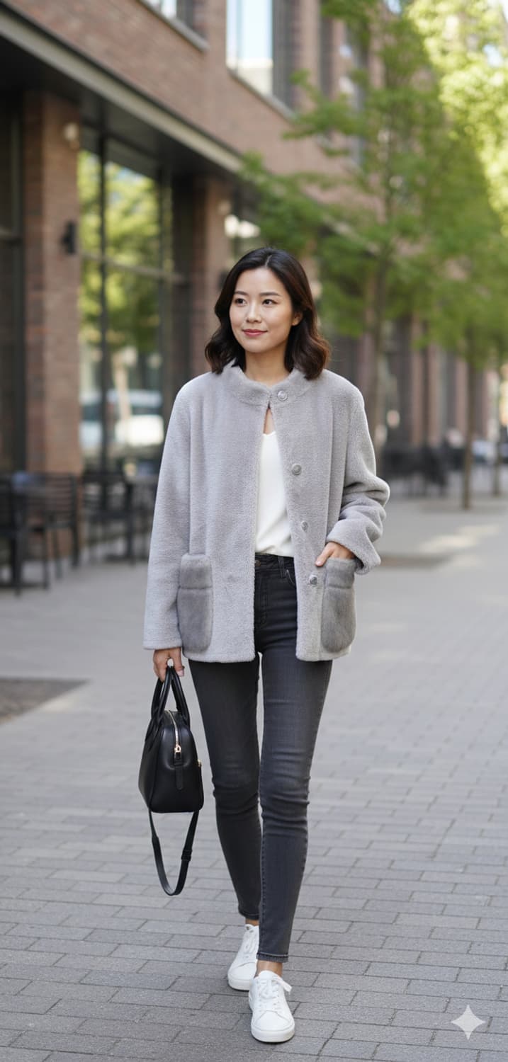 55. J by 천연양모 밍크 자켓 상품이미지1