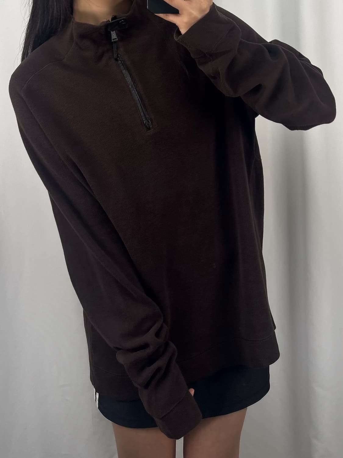 랄프로렌 블랙 라벨 브라운 하프집업 상품이미지3