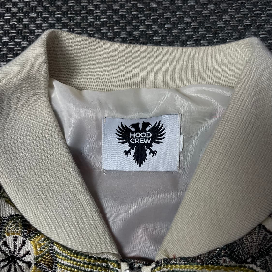 후드크루 재패니즈 플라워 자수 빈티지 스카쟌 자켓 상품이미지4