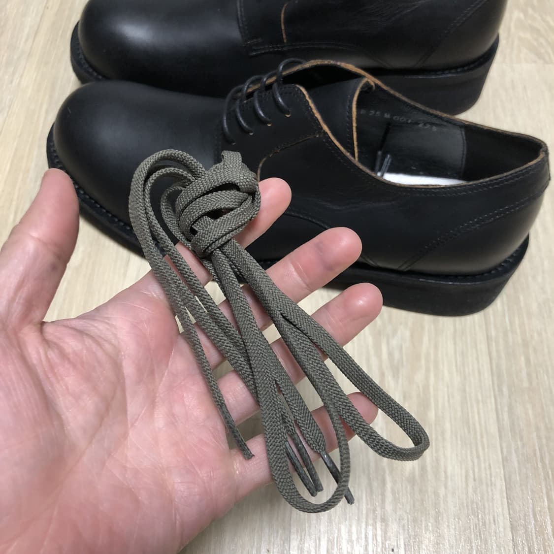 (275) 로맨틱 무브 더 아미 더비 슈즈 컷오프 블랙 더비 275 상품이미지2