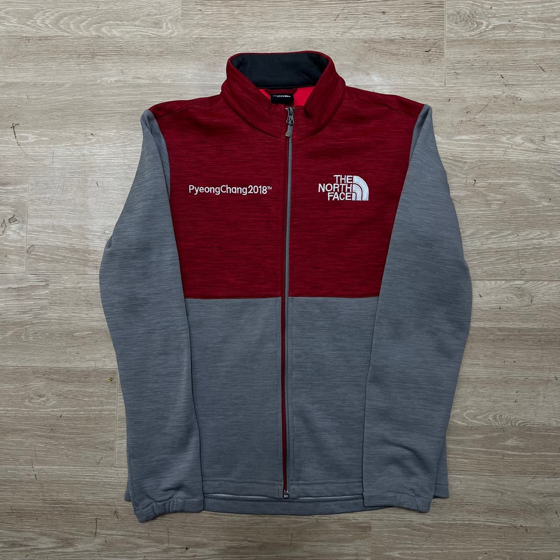 노스페이스 2018 평창 올림픽 에디션 기모 집업 자켓 [레드] M/95 상품이미지1
