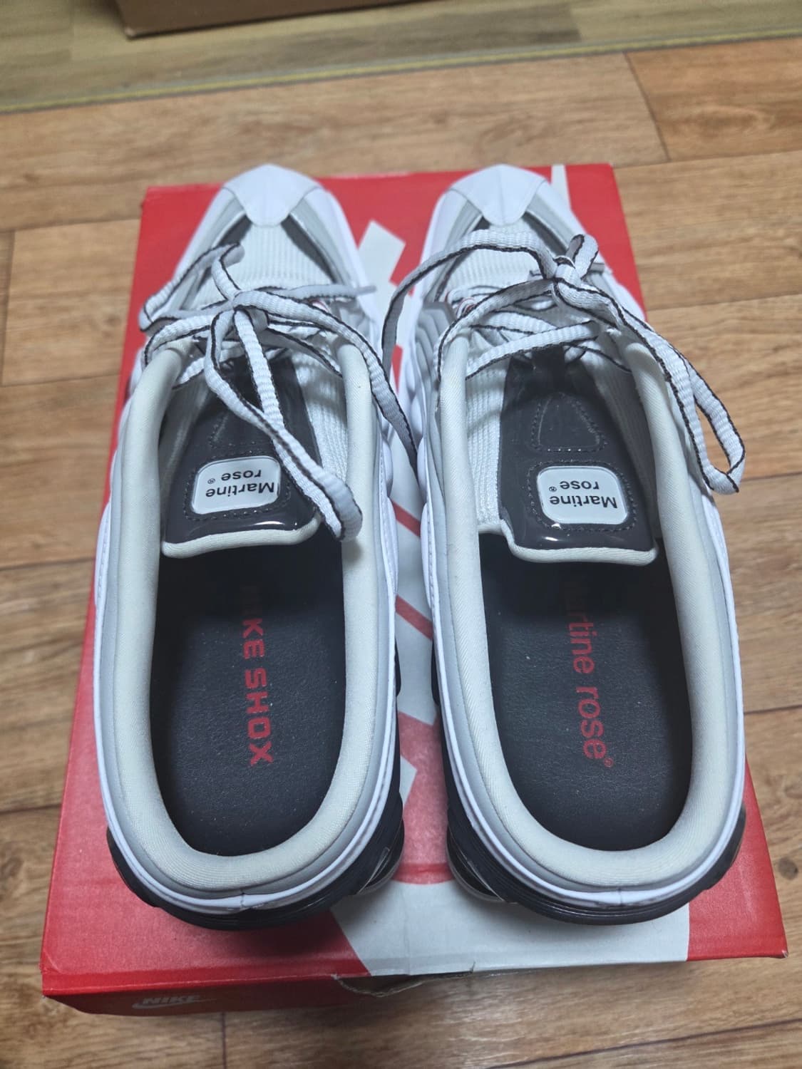 마틴로즈 샥스 화이트 앤 바시티레드 상품이미지4