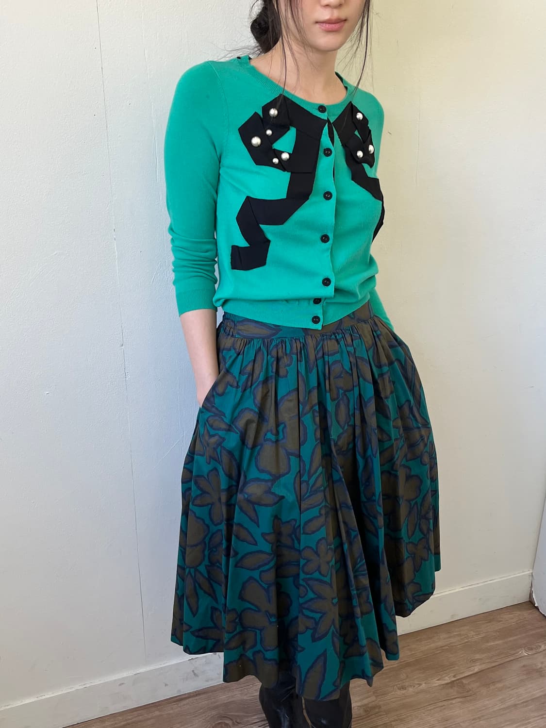 LANVIN 아트 타이 가디건 상품이미지5