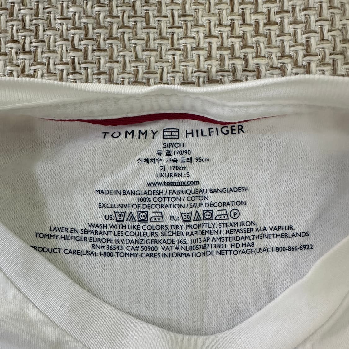 S 타미힐피거 미니 플래그 화이트 반팔 0421D 상품이미지2