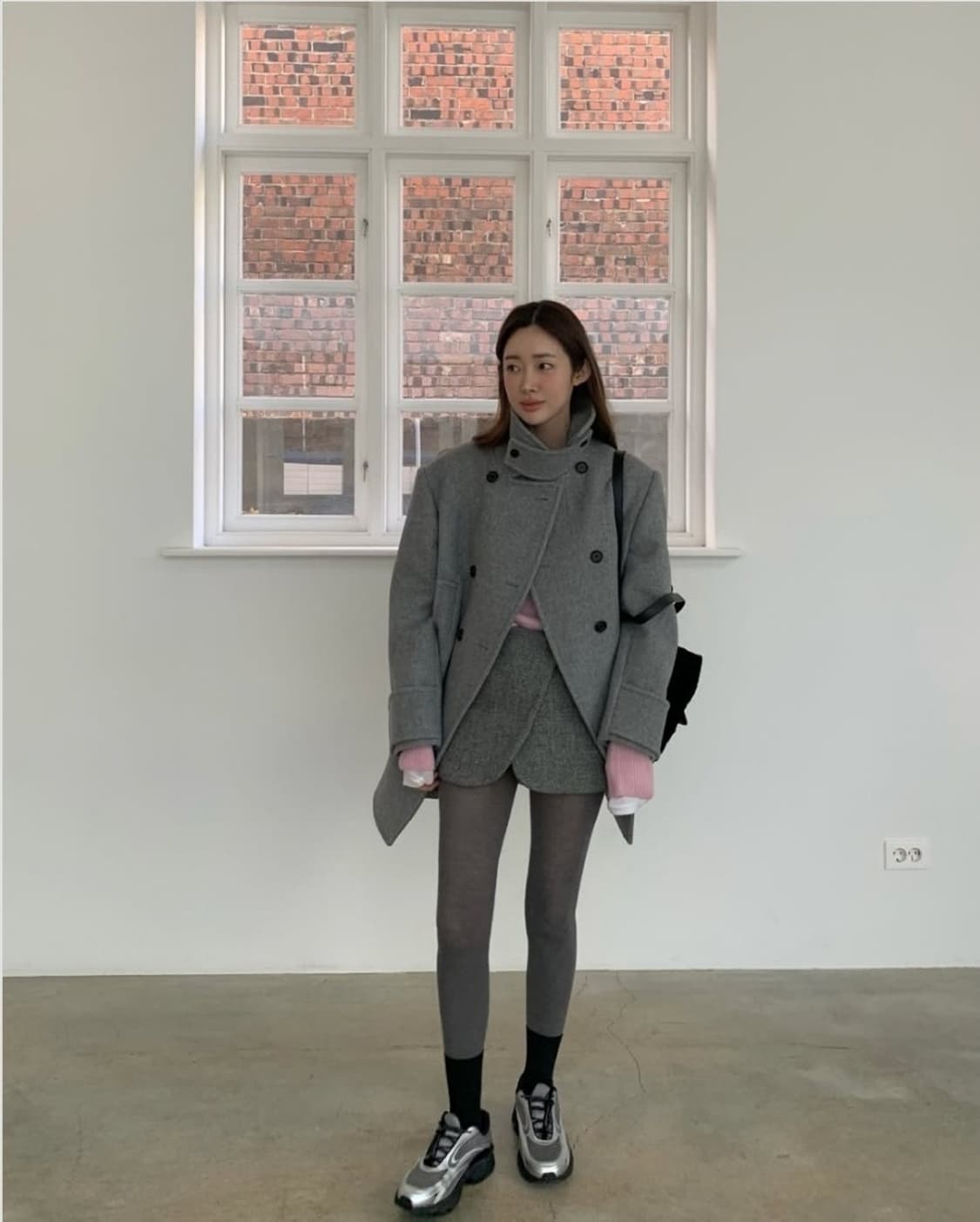 가브리엘리 울 하프코트 버터색 차정원코트 상품이미지8